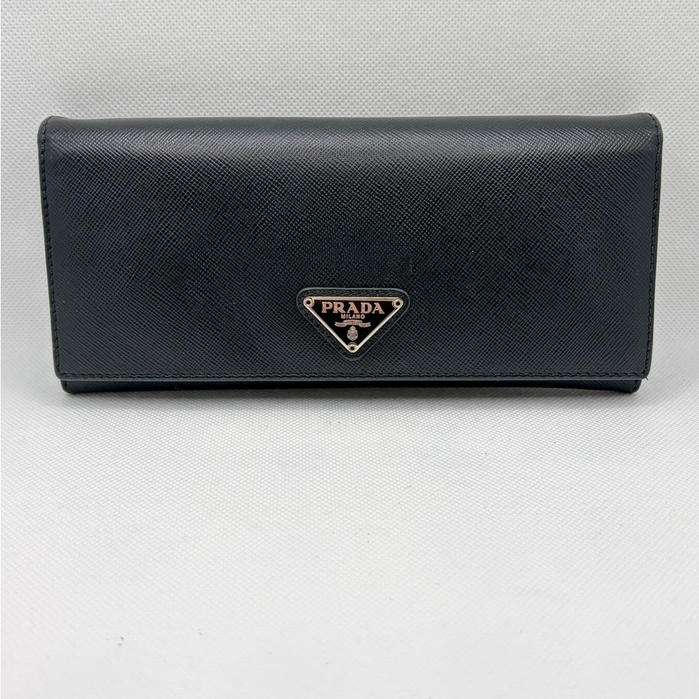 Prada Black Saffiano Leather Wallet